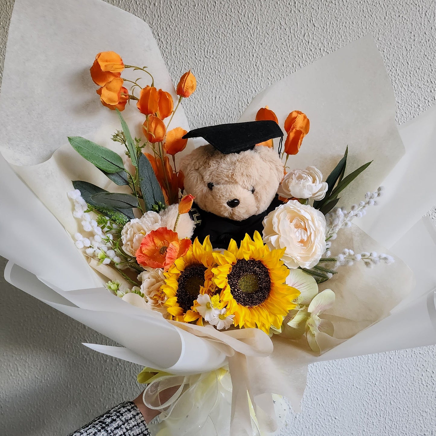 LARGE MIXED BOUQUET TEDDY BEAR GRADUATION BOUQUET PICK UP RINGWOOD