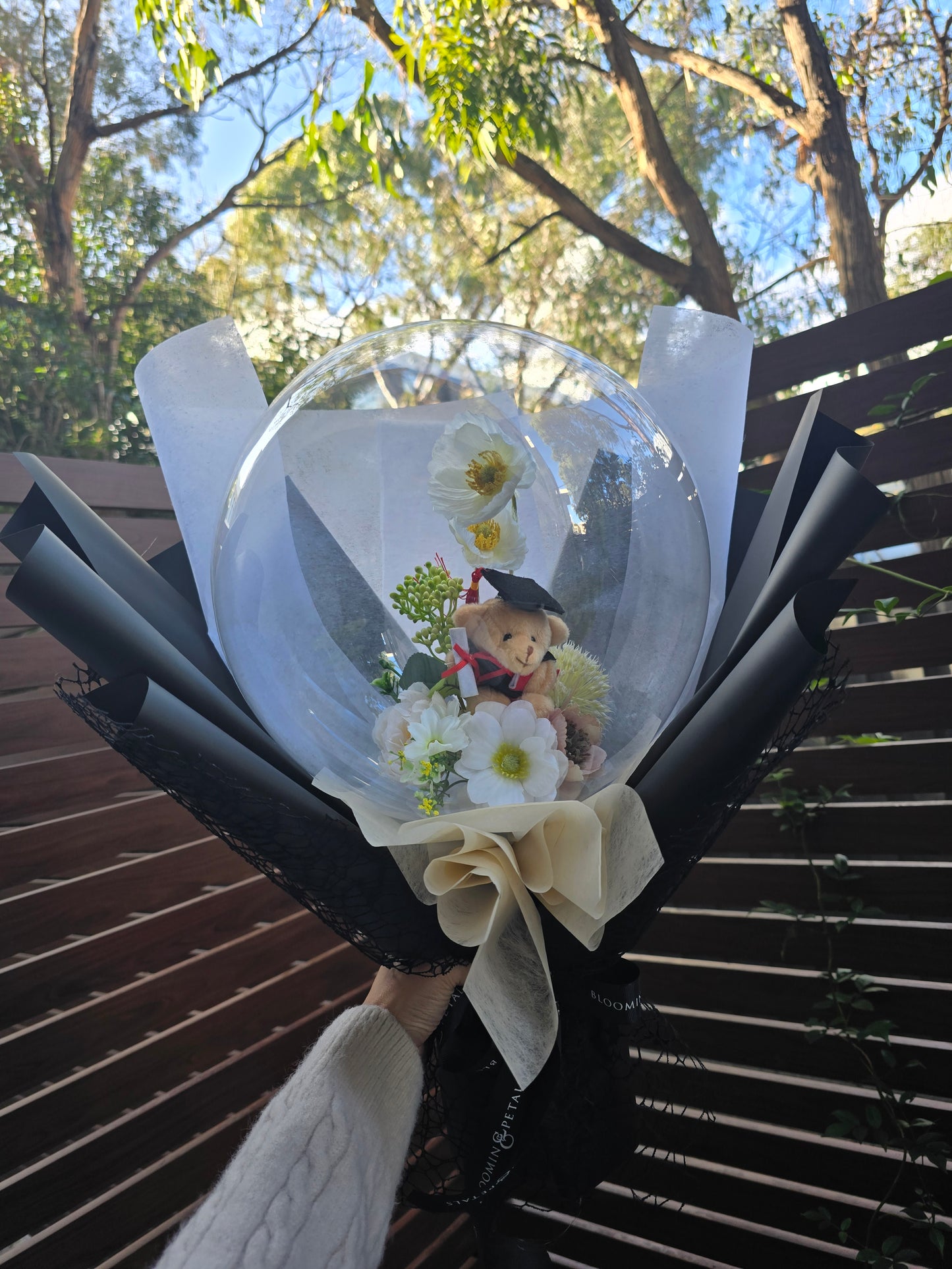 MINI Graduation Flower balloon bouquet