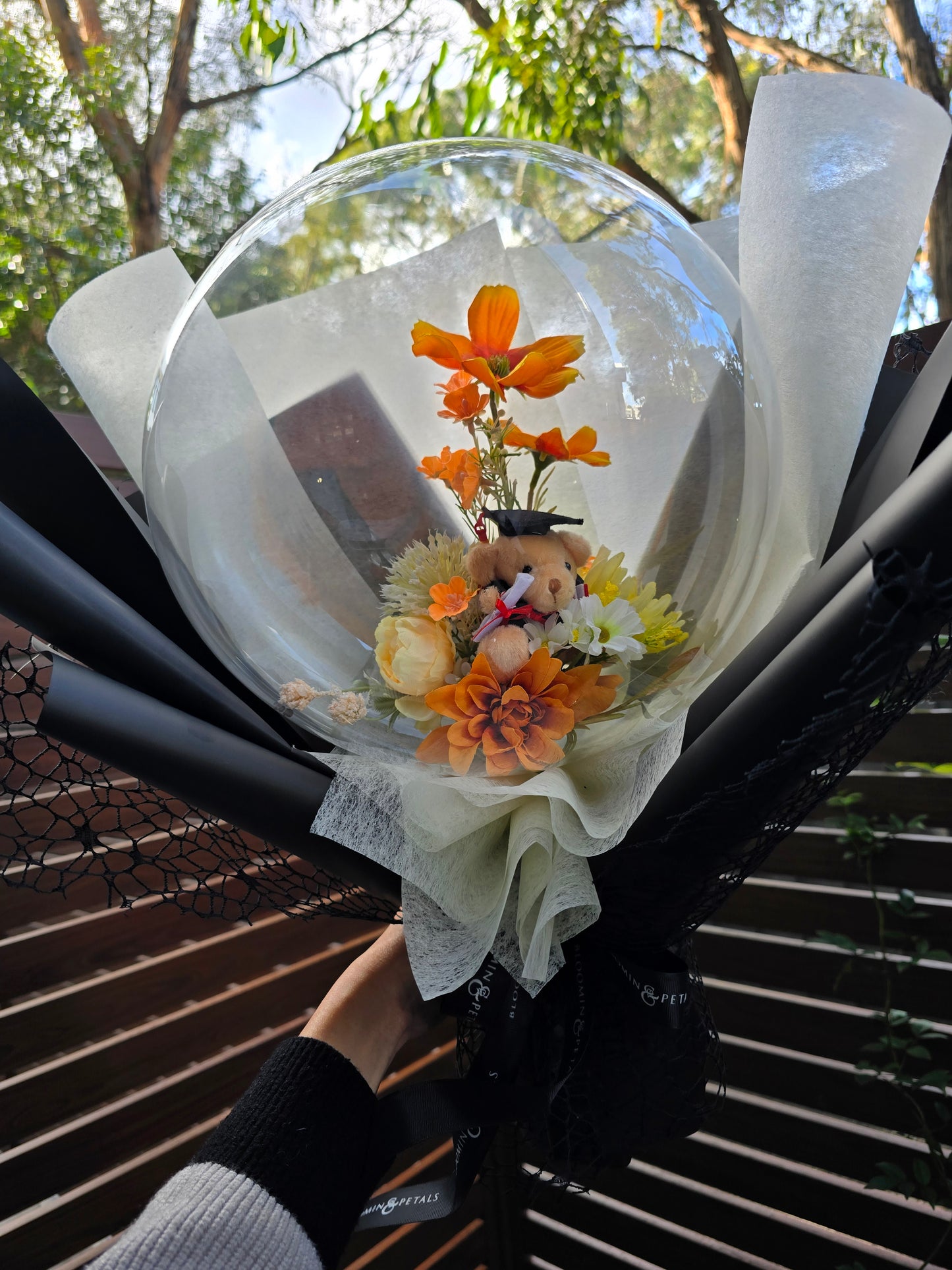 MINI Graduation Flower balloon bouquet