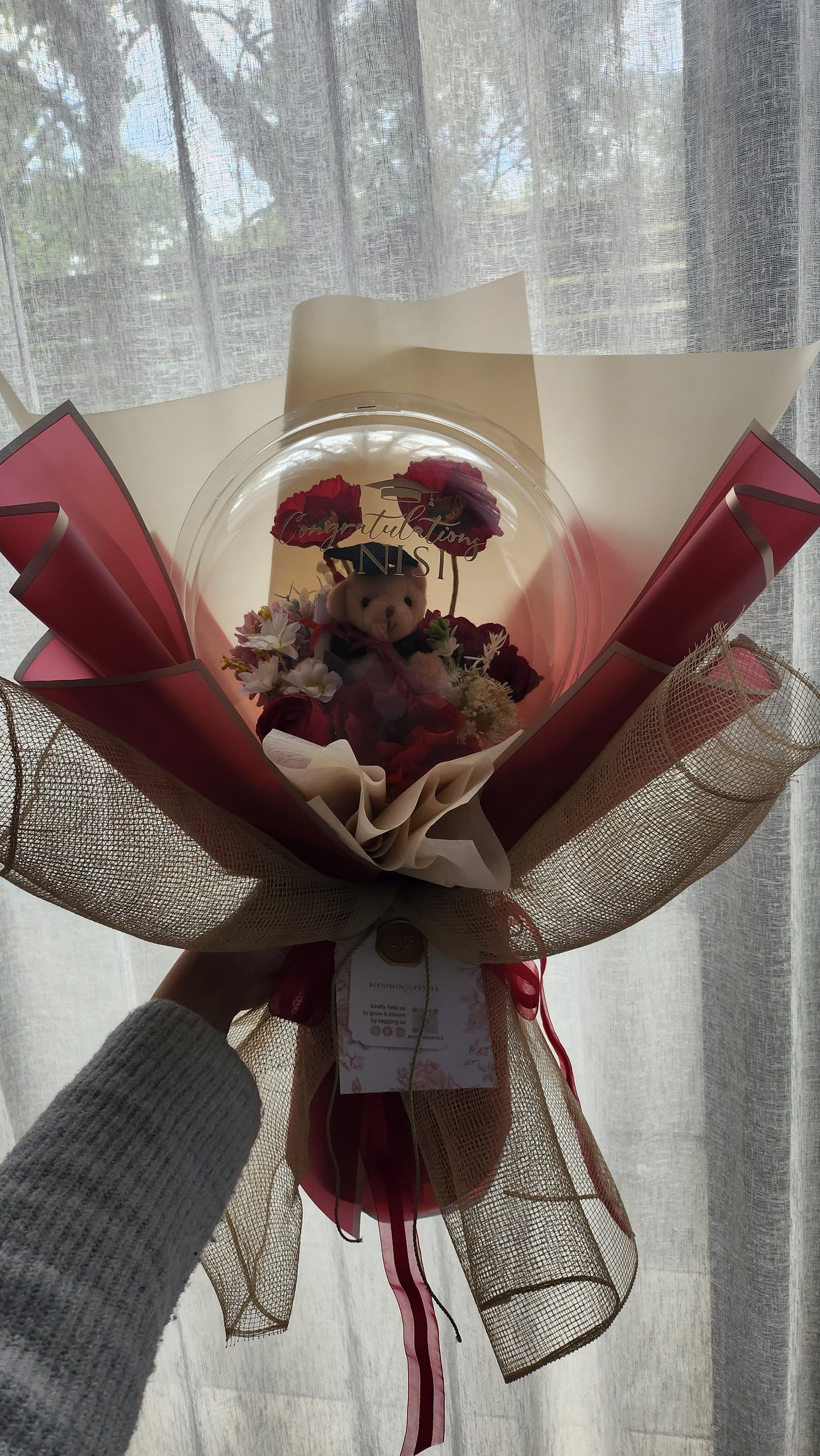 MINI HARD BALLOON Graduation Flower balloon (PVC BALLOON) bouquet