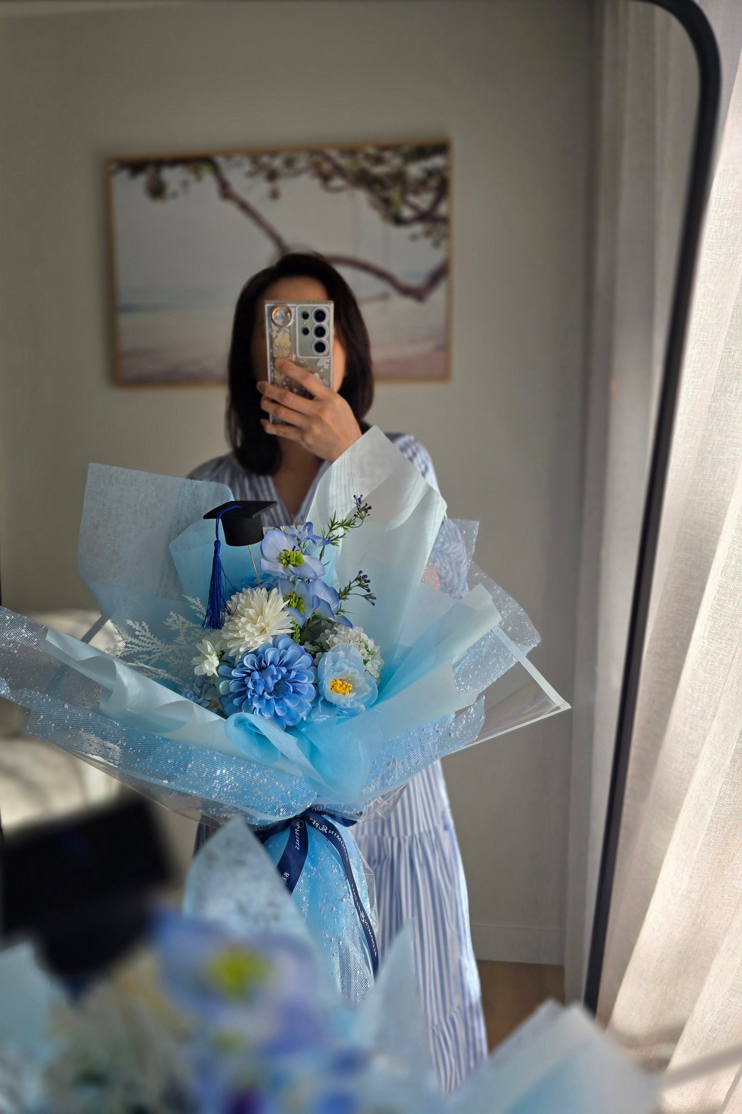 PREMIUM GRADUATION BOUQUET silk flower arrangement bouquet