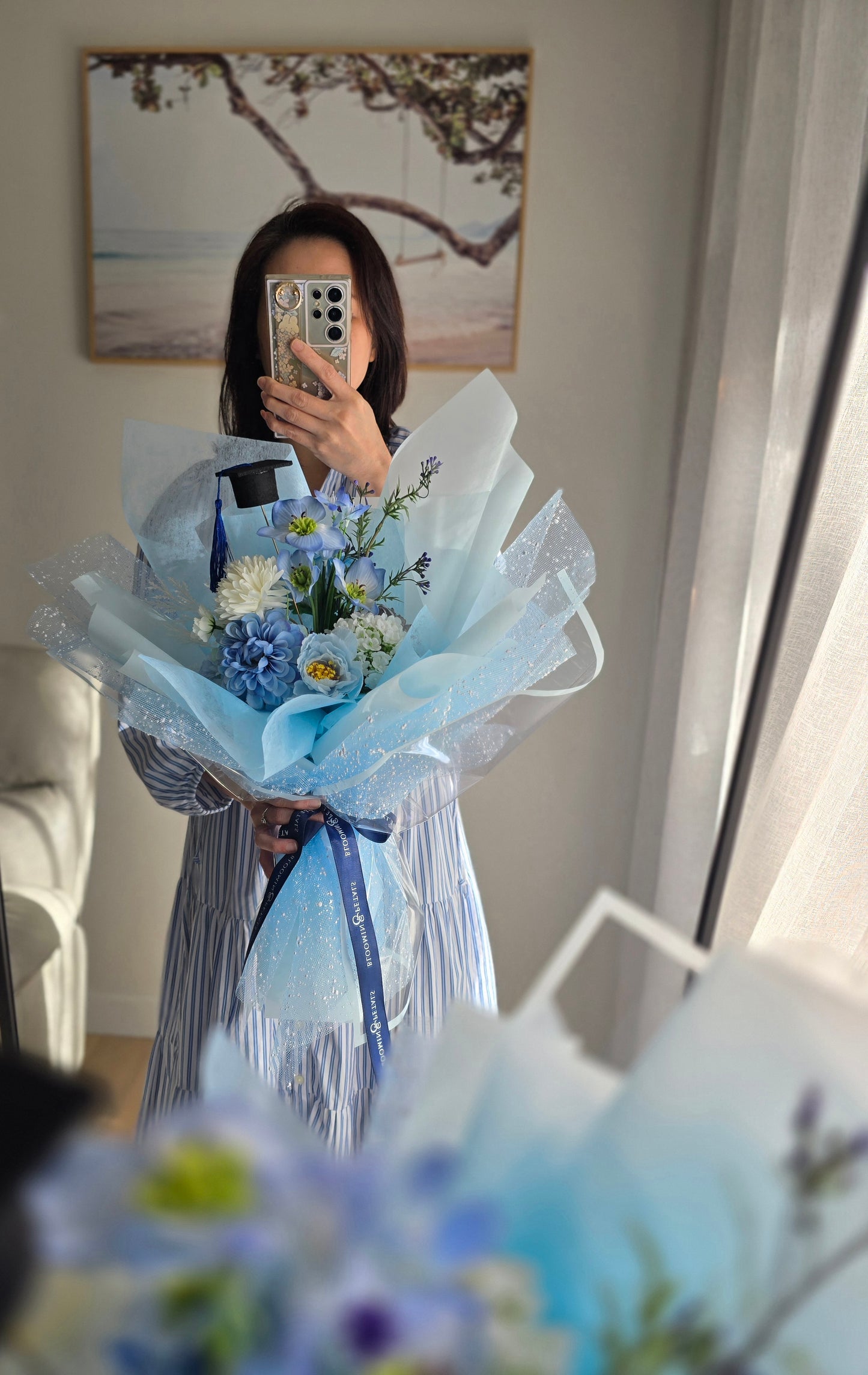 PREMIUM GRADUATION BOUQUET silk flower arrangement bouquet