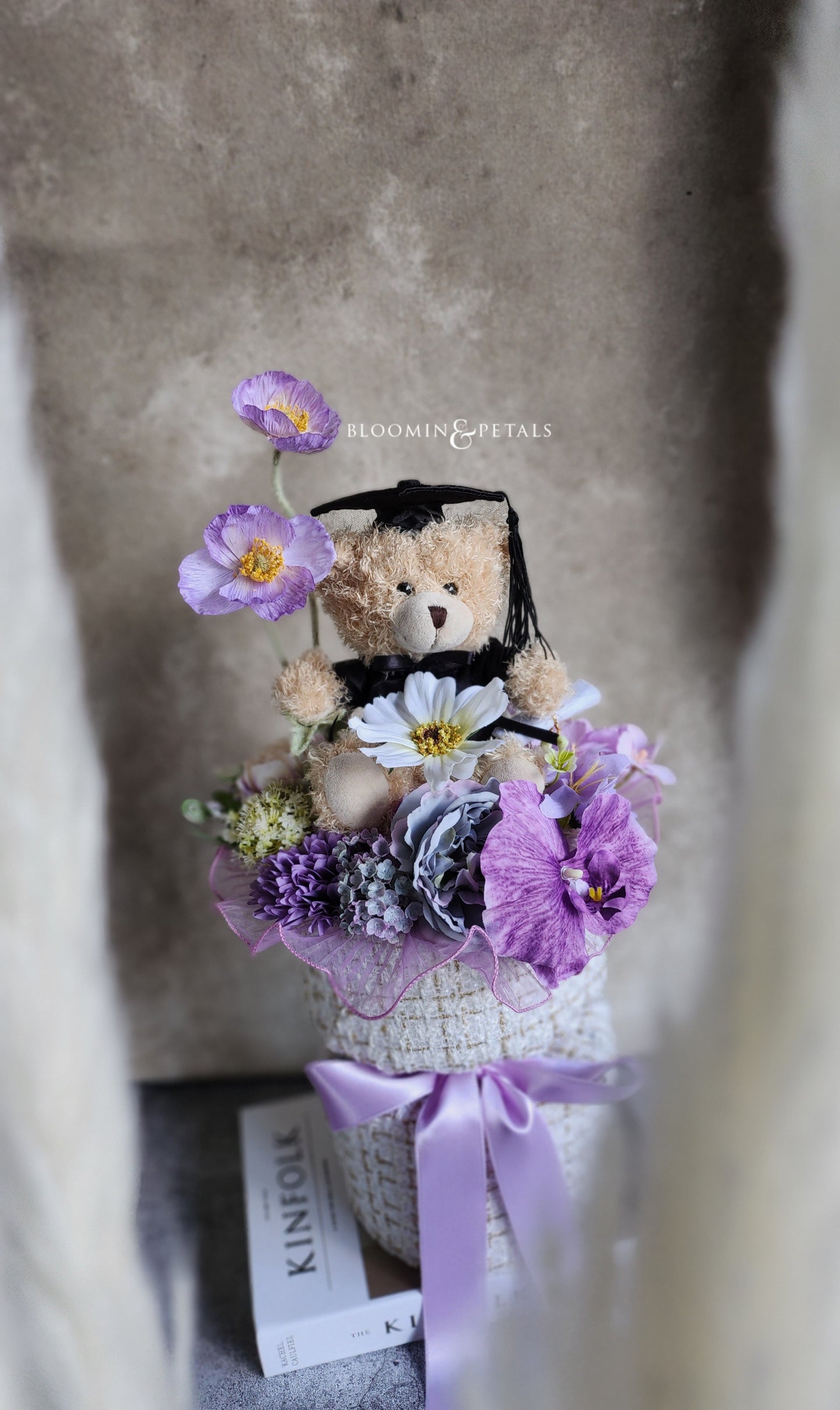 GRADUATION BOUQUET 360 design silk flower arrangement bouquet