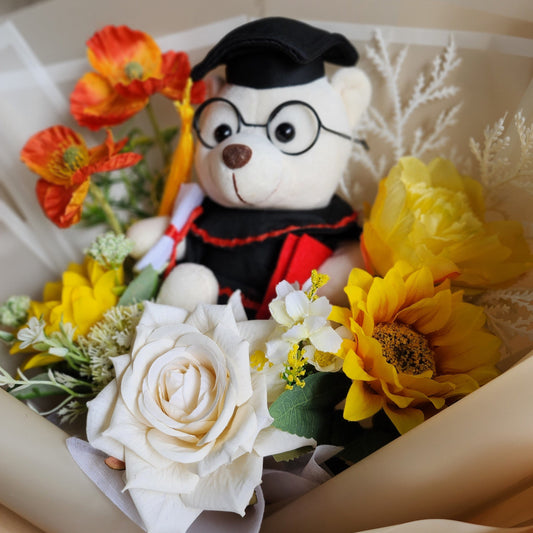 GRADUATION BOUQUET silk flower arrangement bouquet