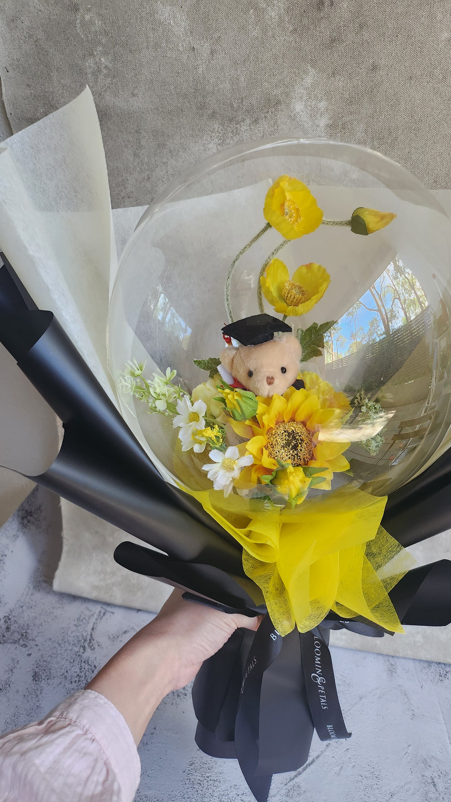 MINI Graduation Flower balloon bouquet