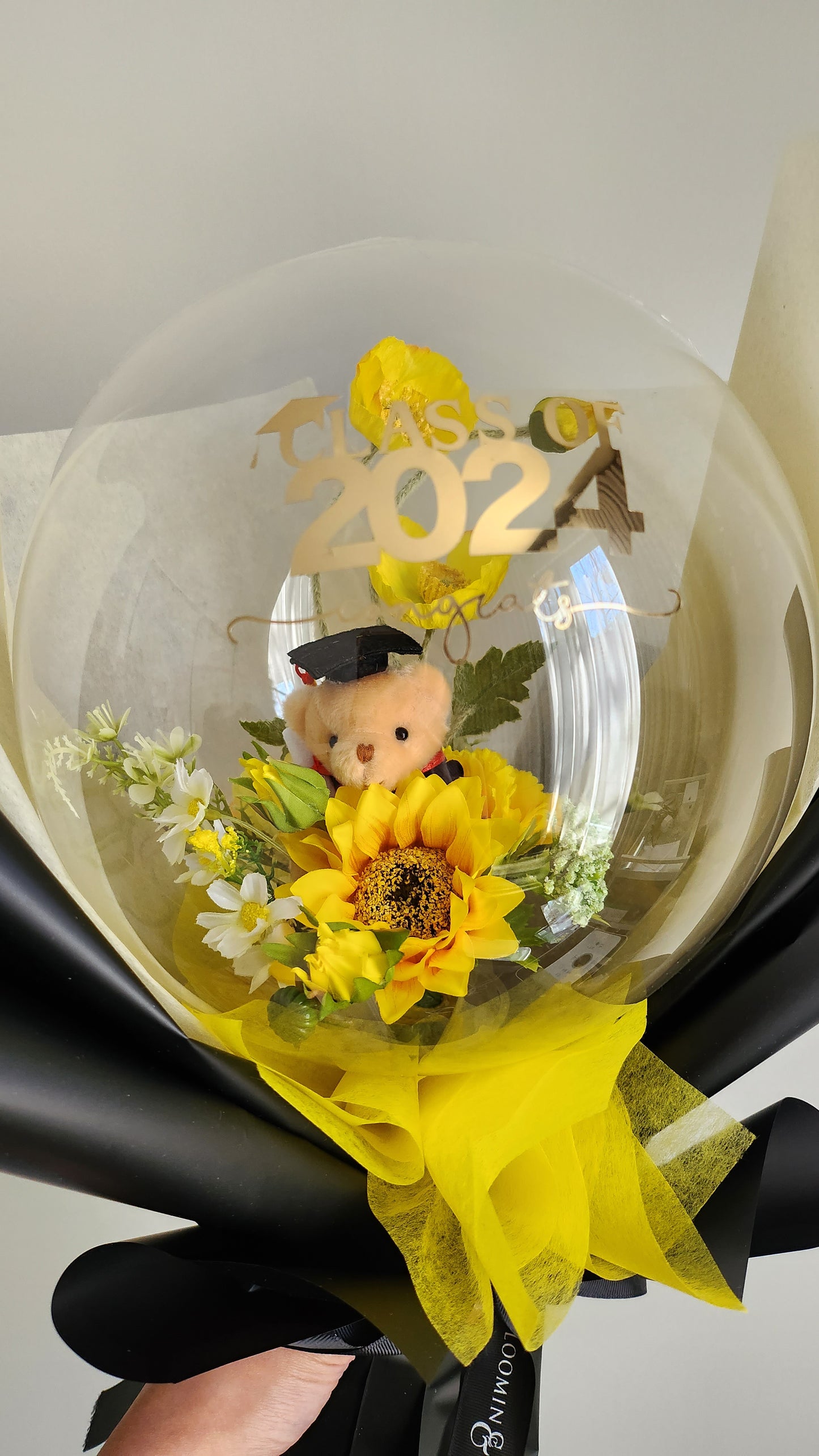 MINI Graduation Flower balloon bouquet