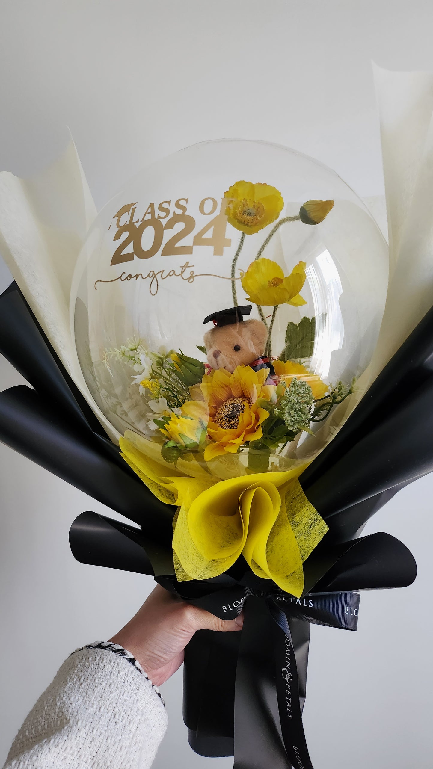 MINI Graduation Flower balloon bouquet