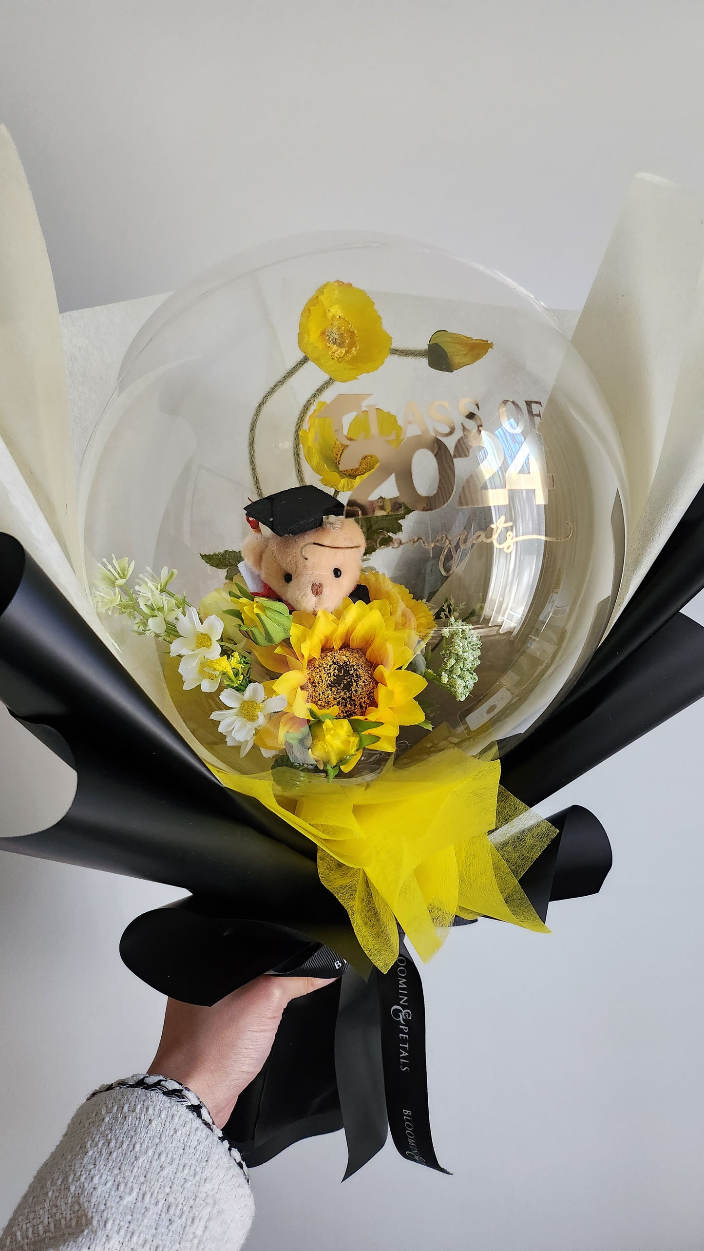 MINI Graduation Flower balloon bouquet