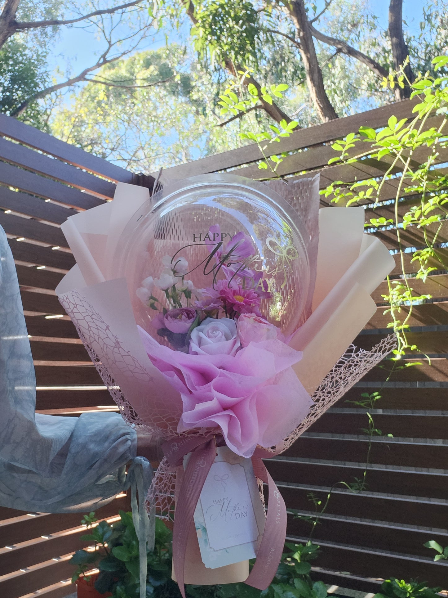 Mother's day unique gift SMALL size PVC Balloon flowers bouquet