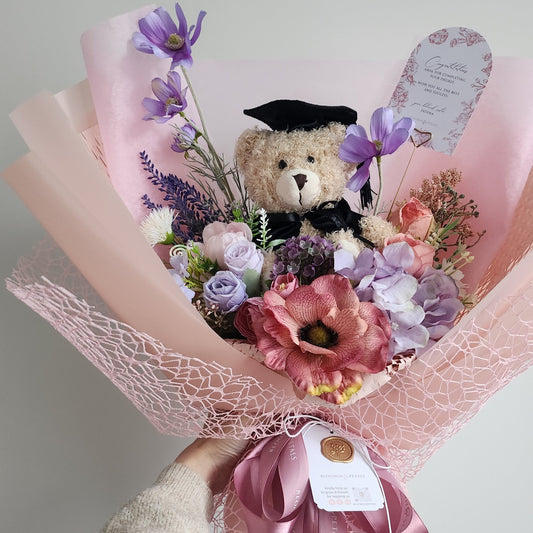 GRADUATION BOUQUET silk flower arrangement bouquet