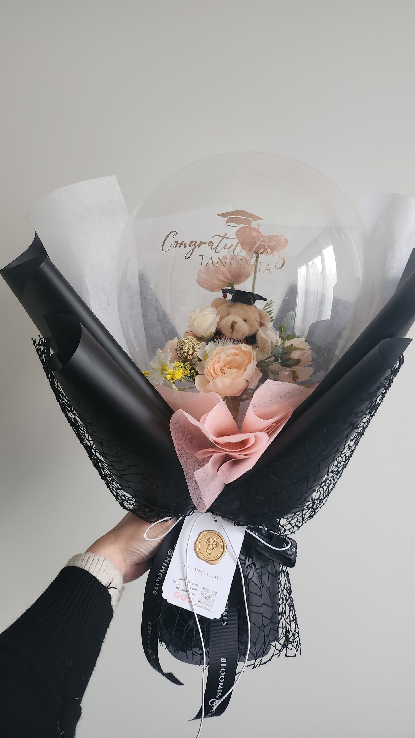 MINI Graduation Flower balloon bouquet