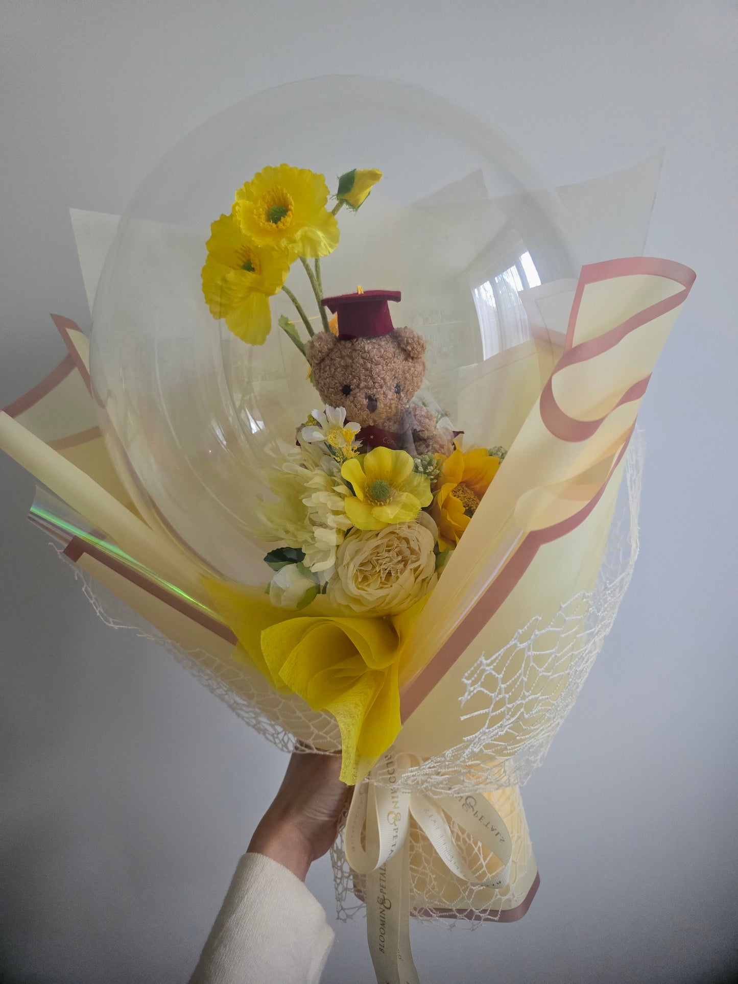 NEW MEDIUM Flower Balloon Graduation bouquet