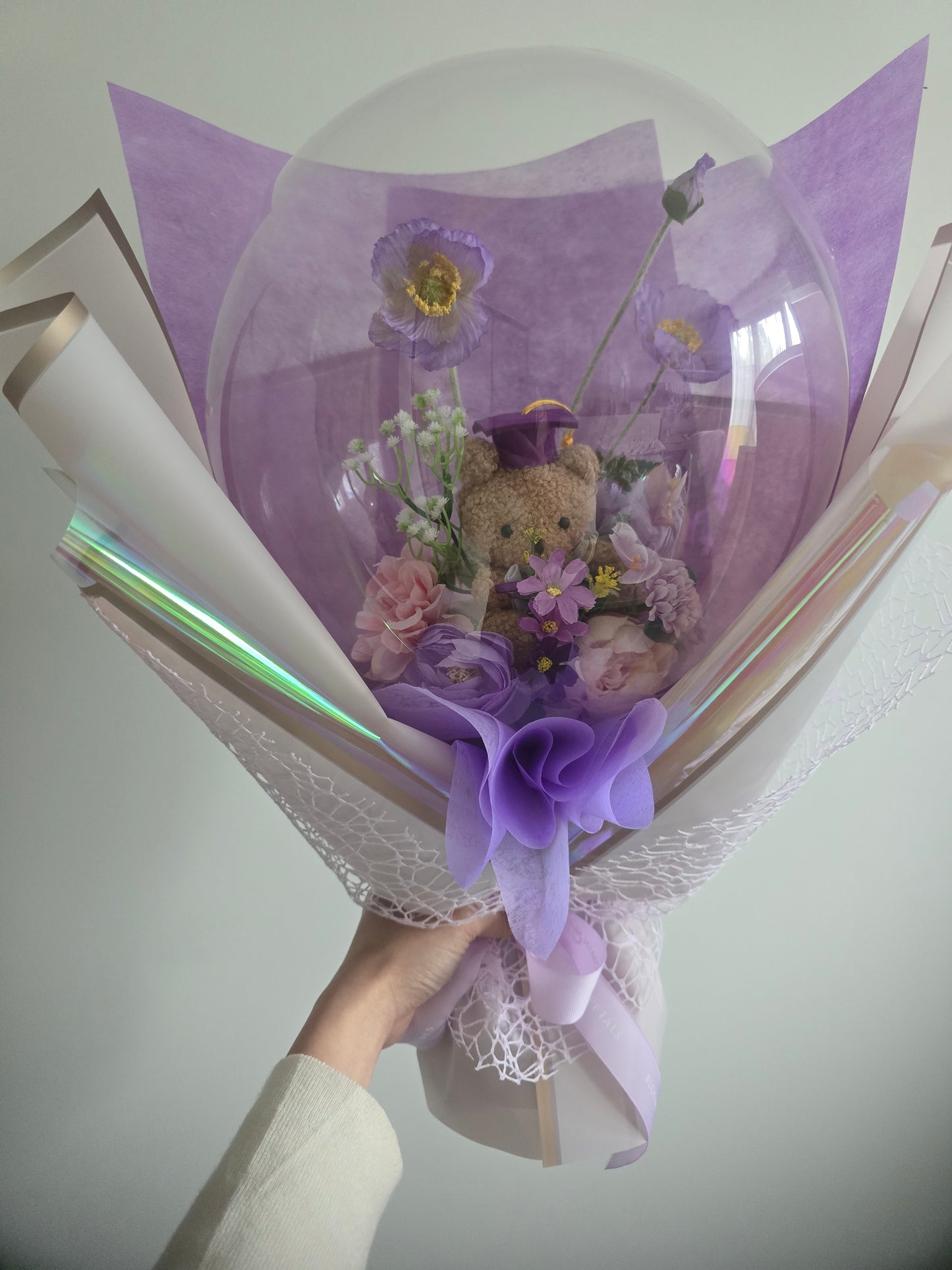 NEW MEDIUM Flower Balloon Graduation bouquet