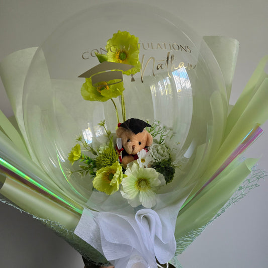 MEDIUM flower balloon graduation bouquet
