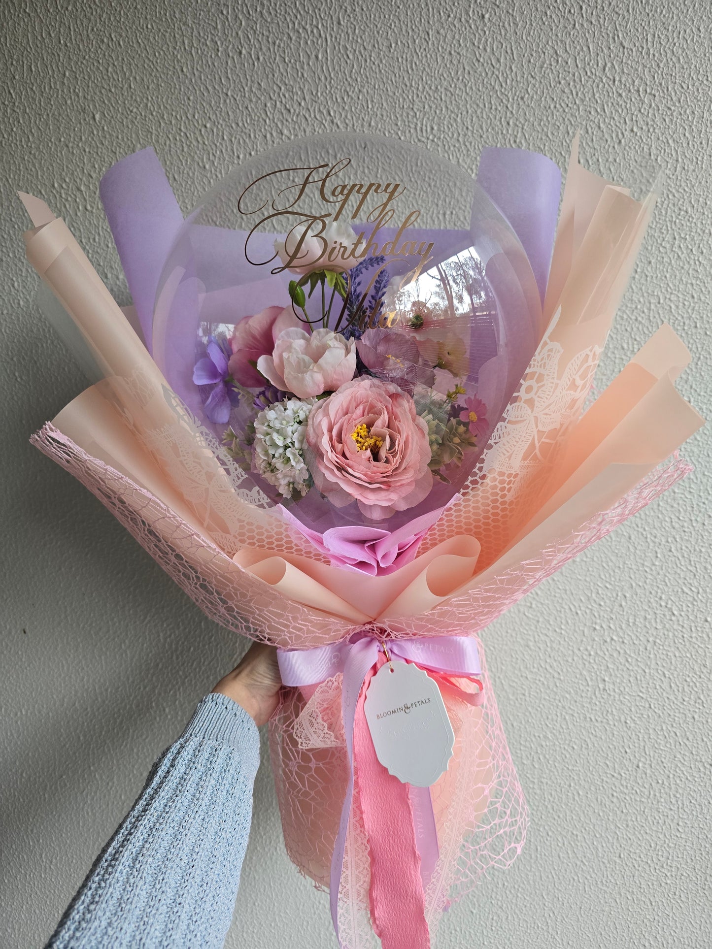 PERSONALISED BIRTHDAY BALLOON BOUQUET