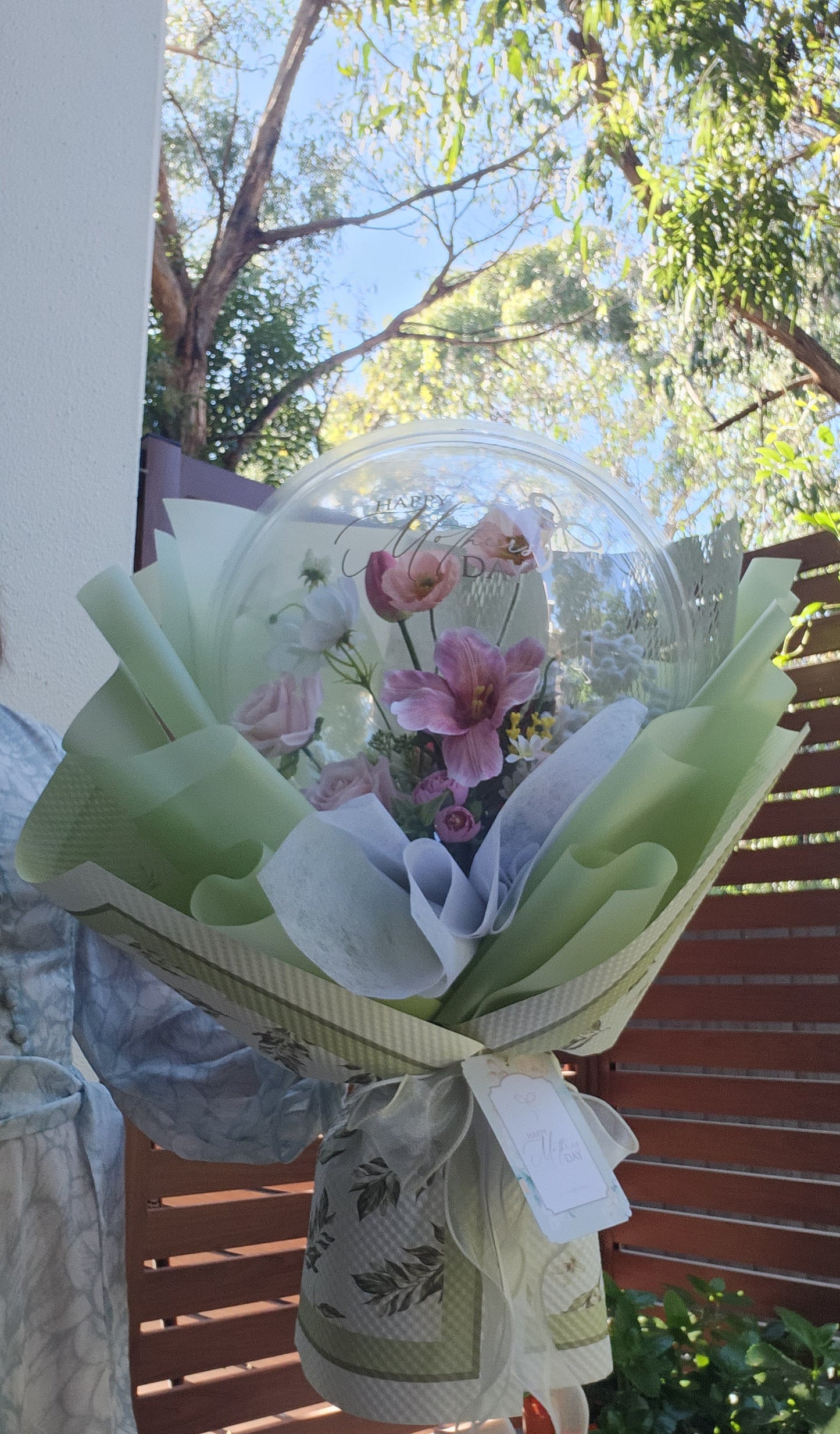 Mother's day unique gift LARGE size PVC Balloon flowers bouquet