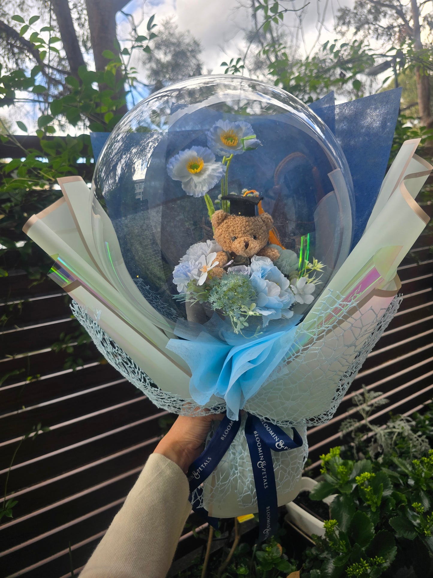 NEW MEDIUM Flower Balloon Graduation bouquet