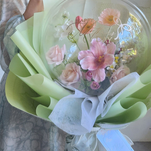 Mother's day unique gift LARGE size PVC Balloon flowers bouquet