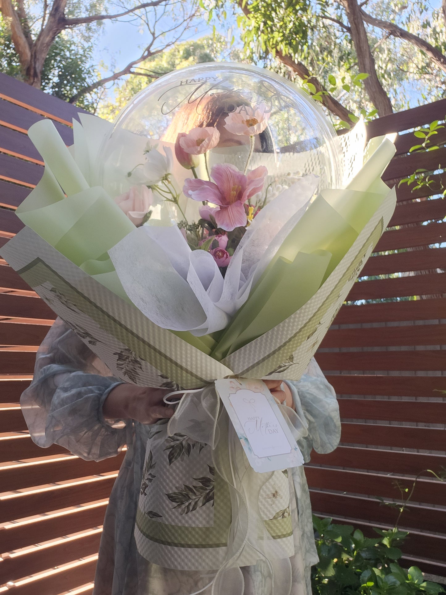 Mother's day unique gift LARGE size PVC Balloon flowers bouquet