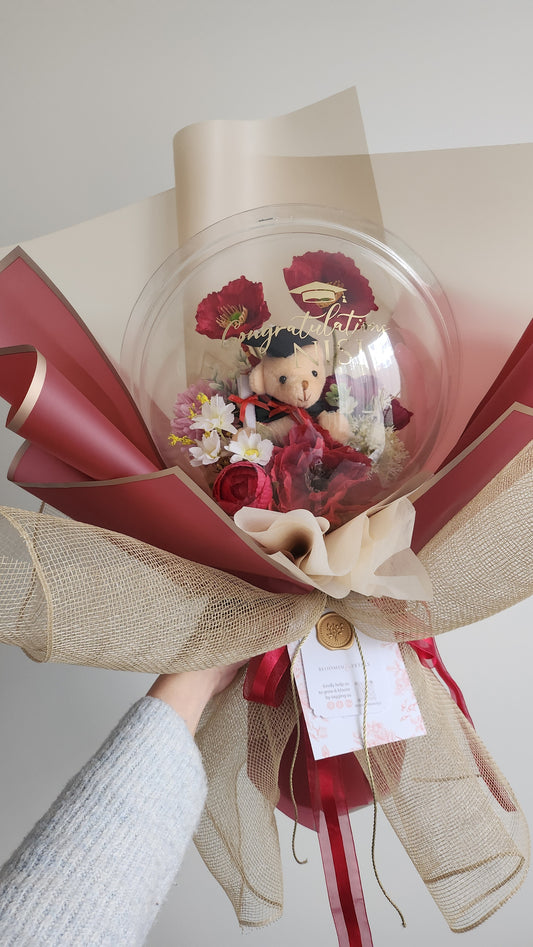 MINI HARD BALLOON Graduation Flower balloon (PVC BALLOON) bouquet