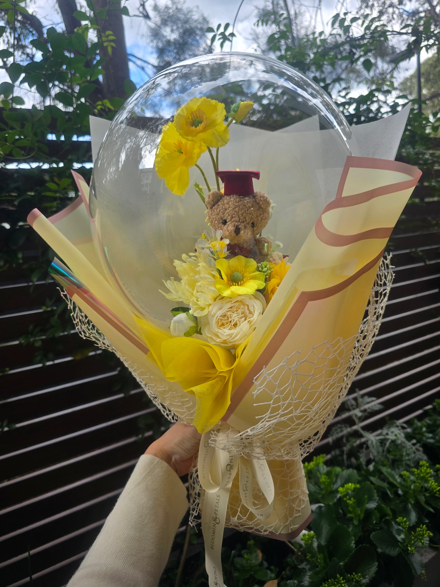 NEW MEDIUM Flower Balloon Graduation bouquet