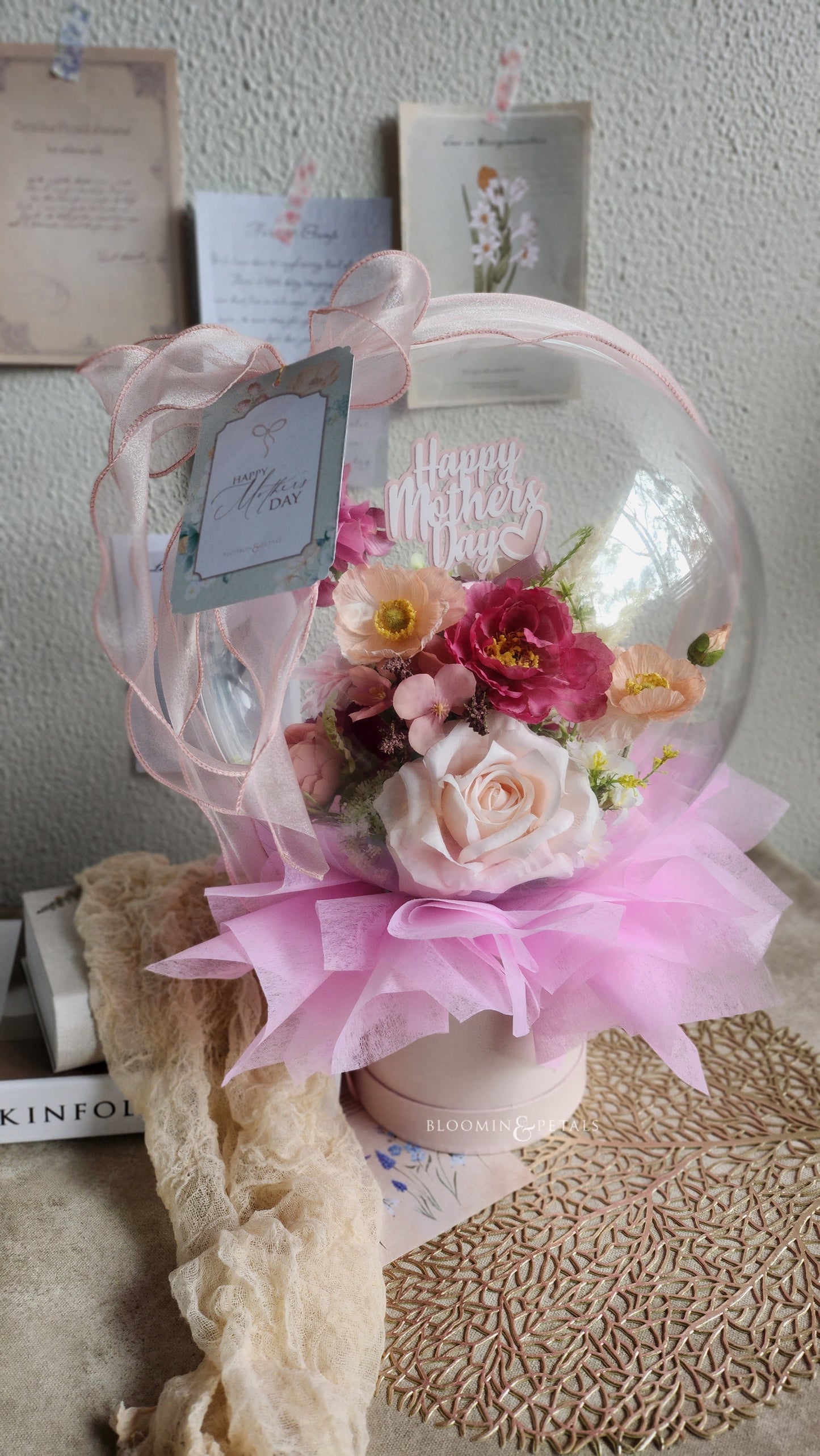 Mother's day unique gift LARGE PVC Balloon flower pot